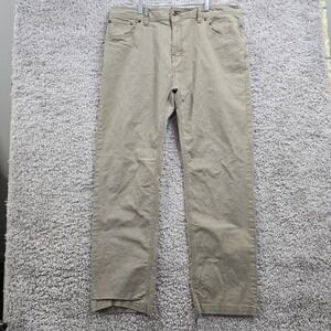 Prana Pants Mens‎ 40x32 (Fits 38x31.5) Beige Slim Stretch Hiking Outdoor